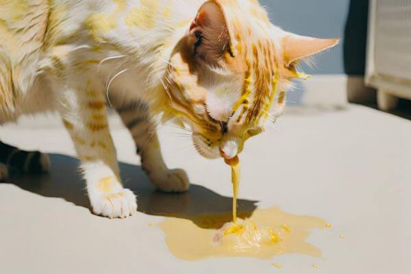 Gato vomitando amarelo: 6 CAUSAS E TRATAMENTO